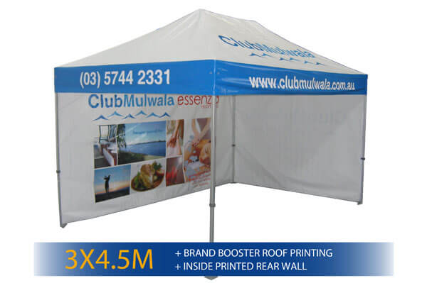 Club Mulwala Custom Branded Shelter
