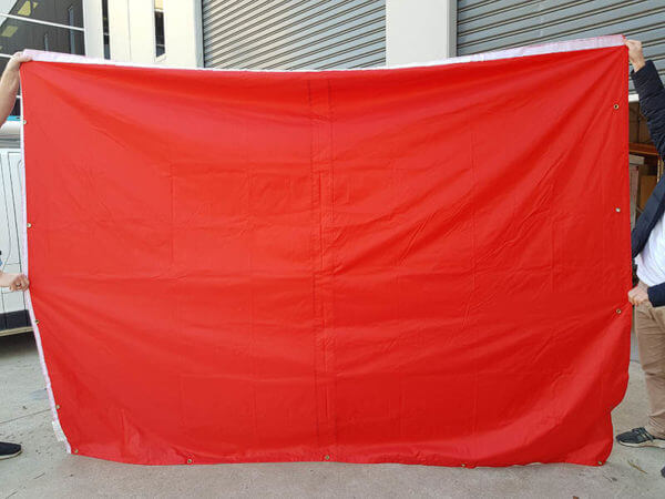 3m red solid wall