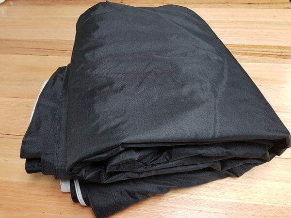 3m x 6m polyester top - Black (used)